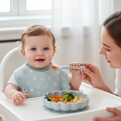 Assiette bébé ventouse