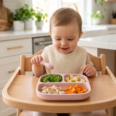 Assiette bébé ventouse