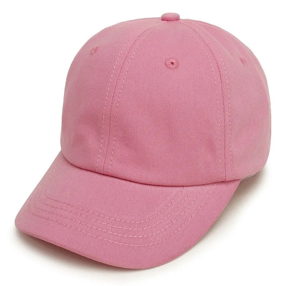Casquette bebe couleur unique rose