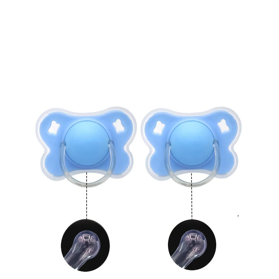 Tetine bebe forme papillon bleu