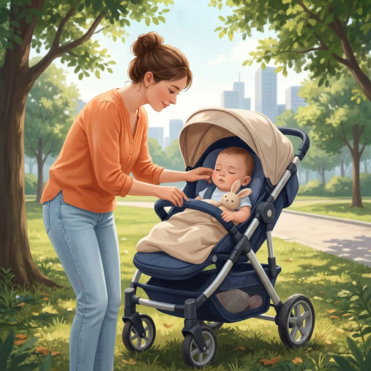 Comment apaiser bébé en poussette sans stress - Mon P'tit Nid Bébé