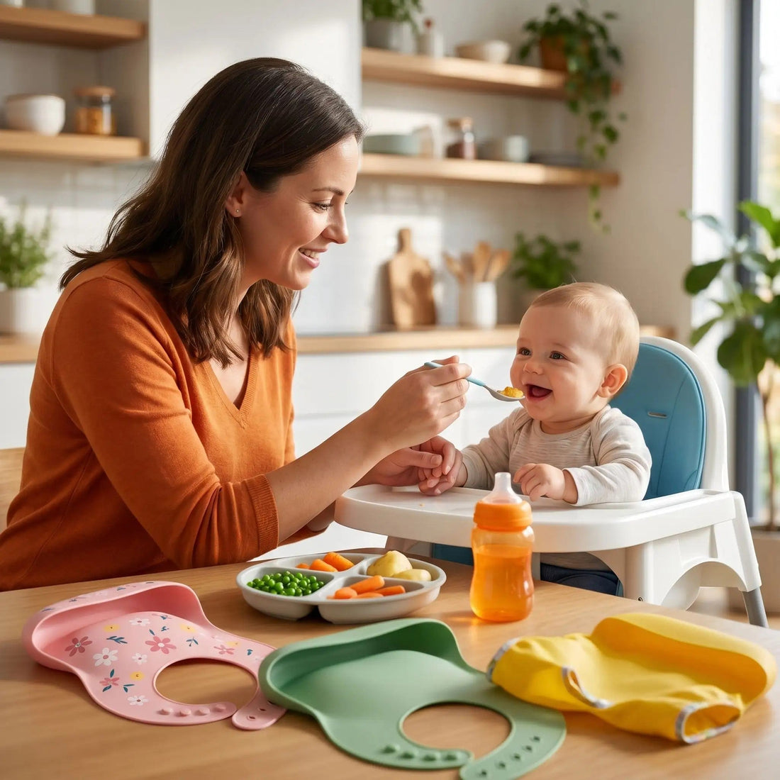 Meilleurs bavoirs bébé pour repas à choisir - Mon P'tit Nid Bébé