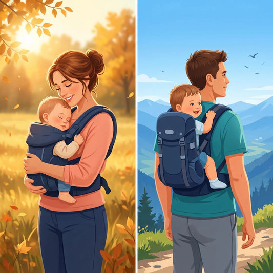 Porte bébé dorsal ou ventral : lequel choisir ? - Mon P'tit Nid Bébé