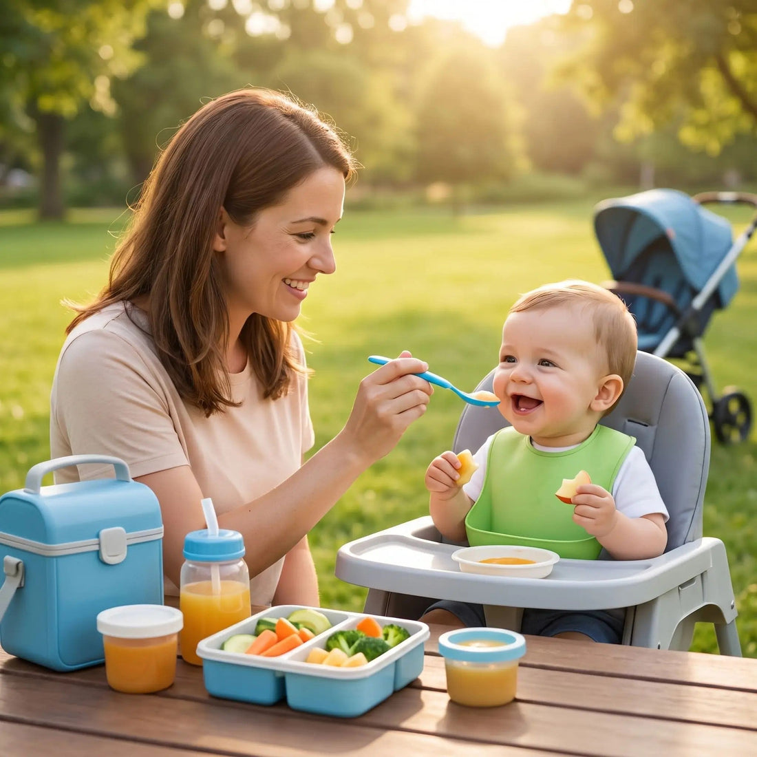 Repas nomade : bien nourrir bébé en sortie - Mon P'tit Nid Bébé