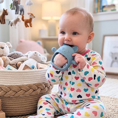 anneau de dentition | Apaisant et Sûr - Mon P'tit Nid Bébé