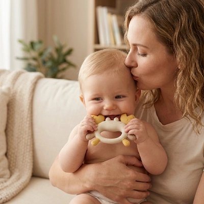 Anneau de dentition | Ultra-doux - Mon P'tit Nid Bébé