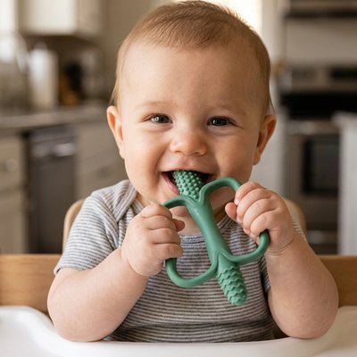 Anneau dentition bébé | Douceur Mini‑Mousse - Mon P'tit Nid Bébé