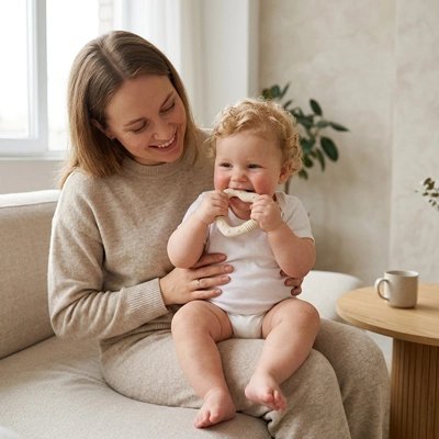 Anneau dentition bébé | Effet Calmant - Mon P'tit Nid Bébé