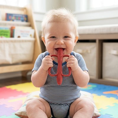 Anneau dentition bébé | Silicone Souple - Mon P'tit Nid Bébé