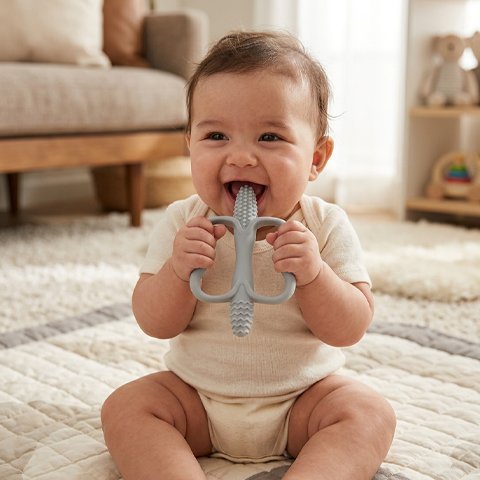 Anneau dentition bébé | Silicone Souple - Mon P'tit Nid Bébé