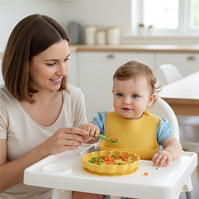 Assiette bébé ventouse 