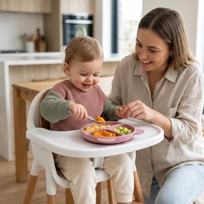 Assiette bébé ventouse