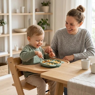 Assiette bébé ventouse