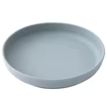 Assiette bebe couleur bleu unie