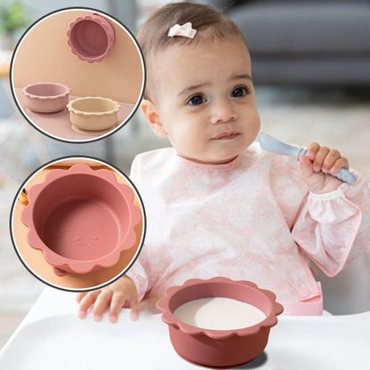 Assiette bébé | Silicone & Antidérapante - Mon P'tit Nid Bébé