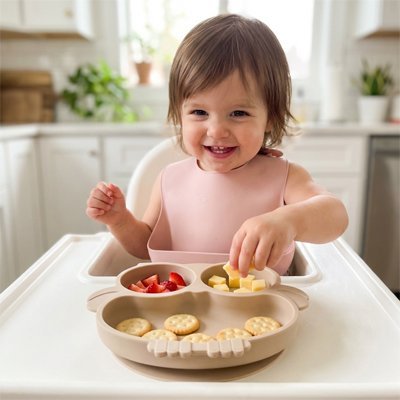 Assiette bebe ventouse | Antidérapante - Mon P'tit Nid Bébé