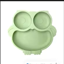 Assiette bebe ventouse couleur verte