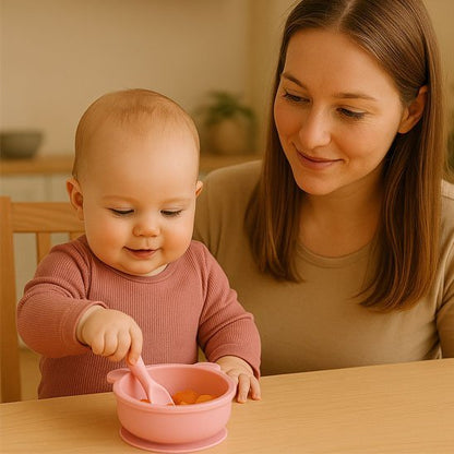 Assiette pour bebe | Antidérapante - Mon P'tit Nid Bébé