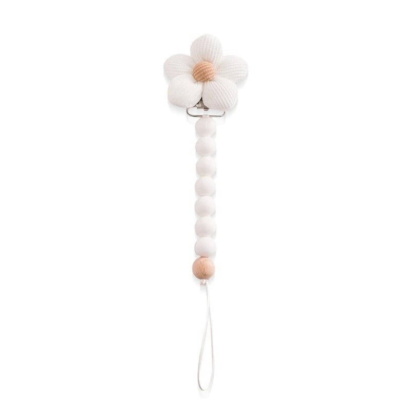 Attache tetine personnalisable blanc