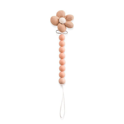 Attache tetine personnalisable rose