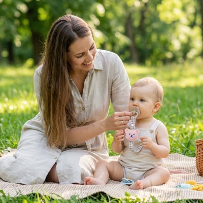 Attache tetine | Pratique et conventionnel - Mon P'tit Nid Bébé