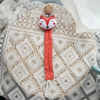 Attache tetine pratique et securisee renard