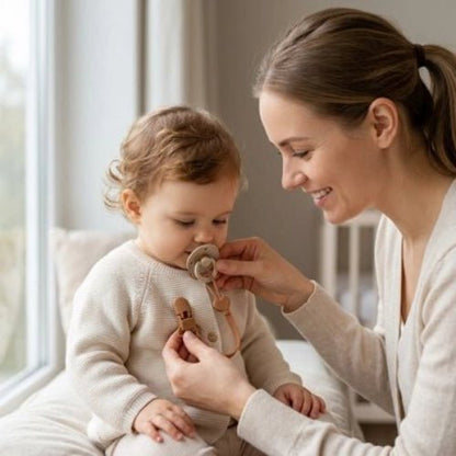 Attache tétine | Sécurisée et Élégante - Mon P'tit Nid Bébé