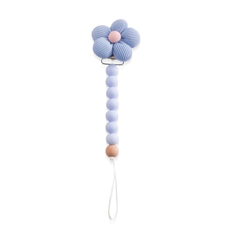 Attache tetine securisee glamour bleu
