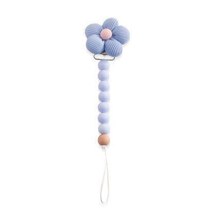 Attache tetine securisee glamour bleu