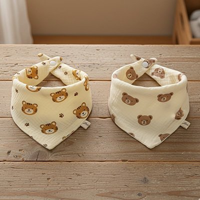 Bavoir bandana | Absorbant Élégant - Mon P'tit Nid Bébé