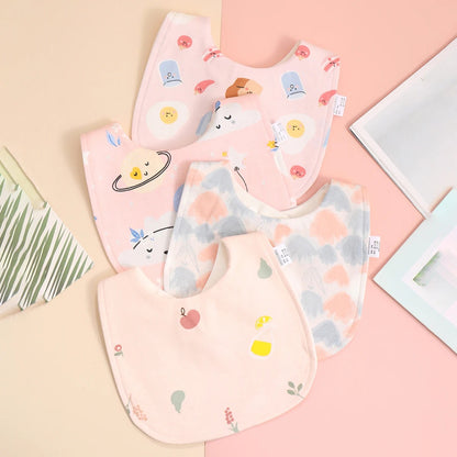 Bavoir bebe protection etanche rose