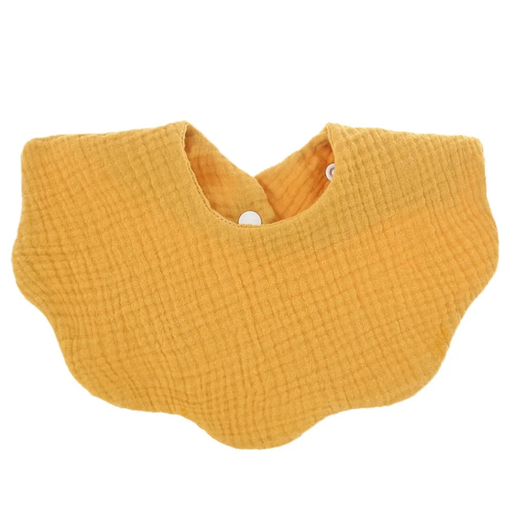 Bavoir bebe ultra absorbant et impermeable jaune
