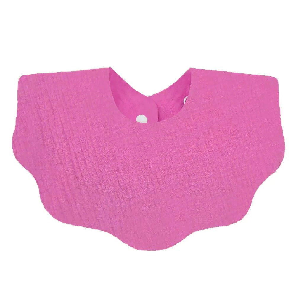 Bavoir bebe ultra absorbant et impermeable rose