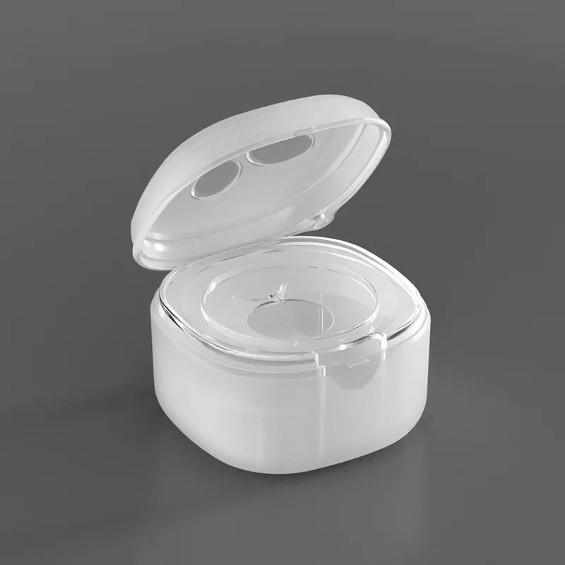 Boite a tetine hygienique et compacte blanc