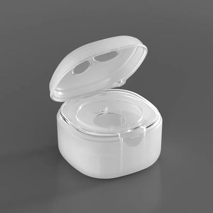 Boite a tetine hygienique et compacte blanc