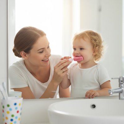 Brosse a dent bebe | Douce et Sûre - Mon P'tit Nid Bébé