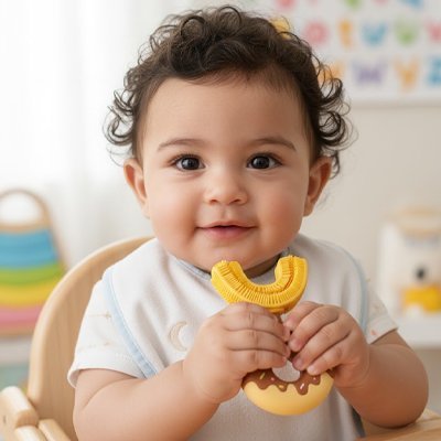 Brosse a dent bebe | Douce et Sûre - Mon P'tit Nid Bébé