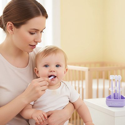 Brosse a dent bebe | Ultra-douce - Mon P'tit Nid Bébé