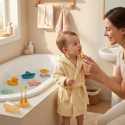 brosse a dent pour bebe | Bébé‑Smile - Mon P'tit Nid Bébé
