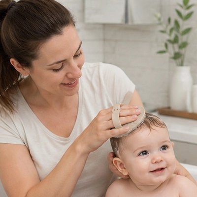 Brosse cheveux bebe | Fibres ultra‑souples - Mon P'tit Nid Bébé