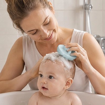 Brosse cheveux bebe | Fibres ultra‑souples - Mon P'tit Nid Bébé