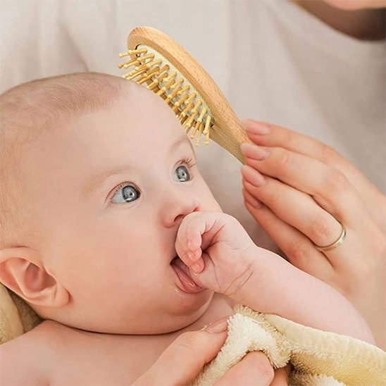 Brosse cheveux bebe | Toucher Velours - Mon P'tit Nid Bébé