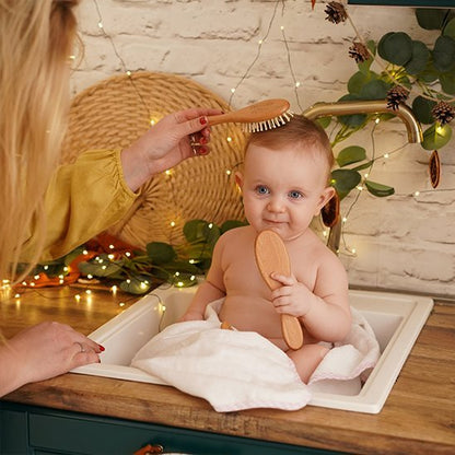 Brosse cheveux bebe | Toucher Velours - Mon P'tit Nid Bébé
