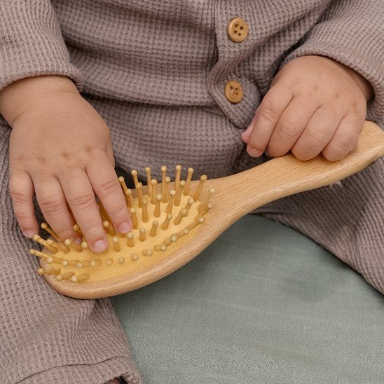 Brosse cheveux bebe | Toucher Velours - Mon P'tit Nid Bébé