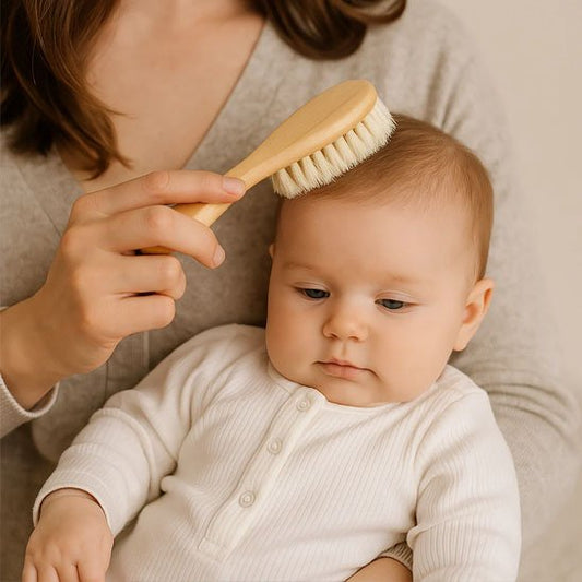 Brosse cheveux pour bebe | Bois Naturel - Mon P'tit Nid Bébé