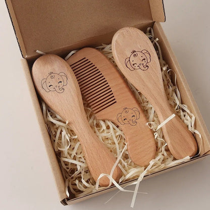 Brosse cheveux pour bebe | Douceur Câlin - Mon P'tit Nid Bébé