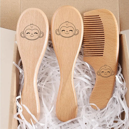 Brosse cheveux pour bebe | Douceur Câlin - Mon P'tit Nid Bébé