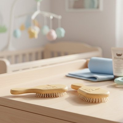 Brosse cheveux pour bebe | Poils Naturels - Mon P'tit Nid Bébé