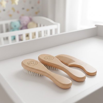 Brosse cheveux pour bebe | Soin Délicat - Mon P'tit Nid Bébé