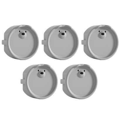 Cache prise protection enfants gris